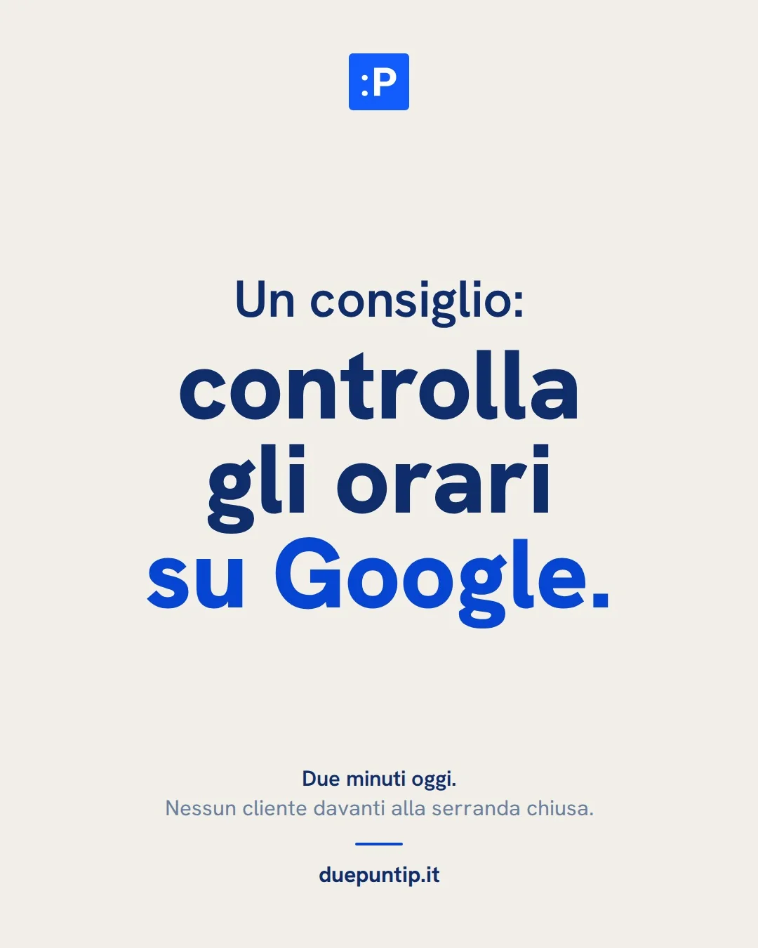 Post di duepuntip: Un consiglio: controlla gli orari su Google.