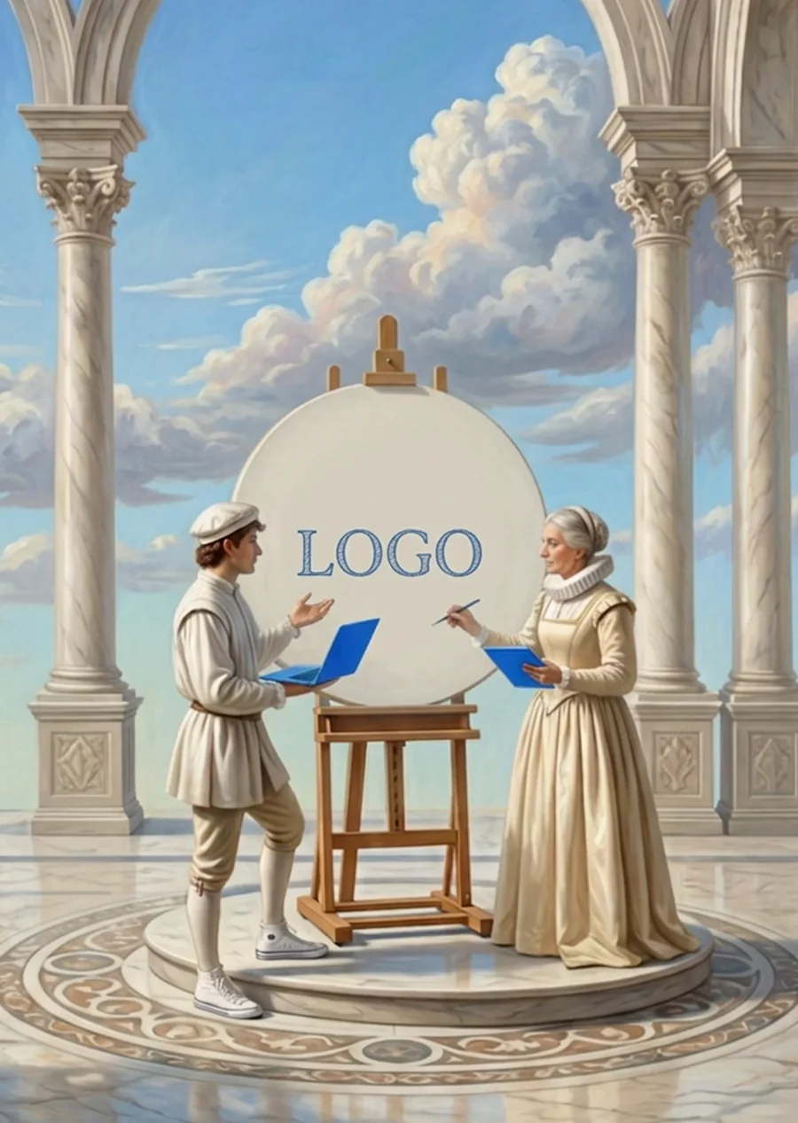 Illustrazione per il servizio identità e grafica