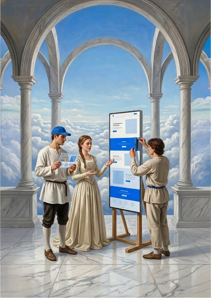 Illustrazione per il servizio siti web