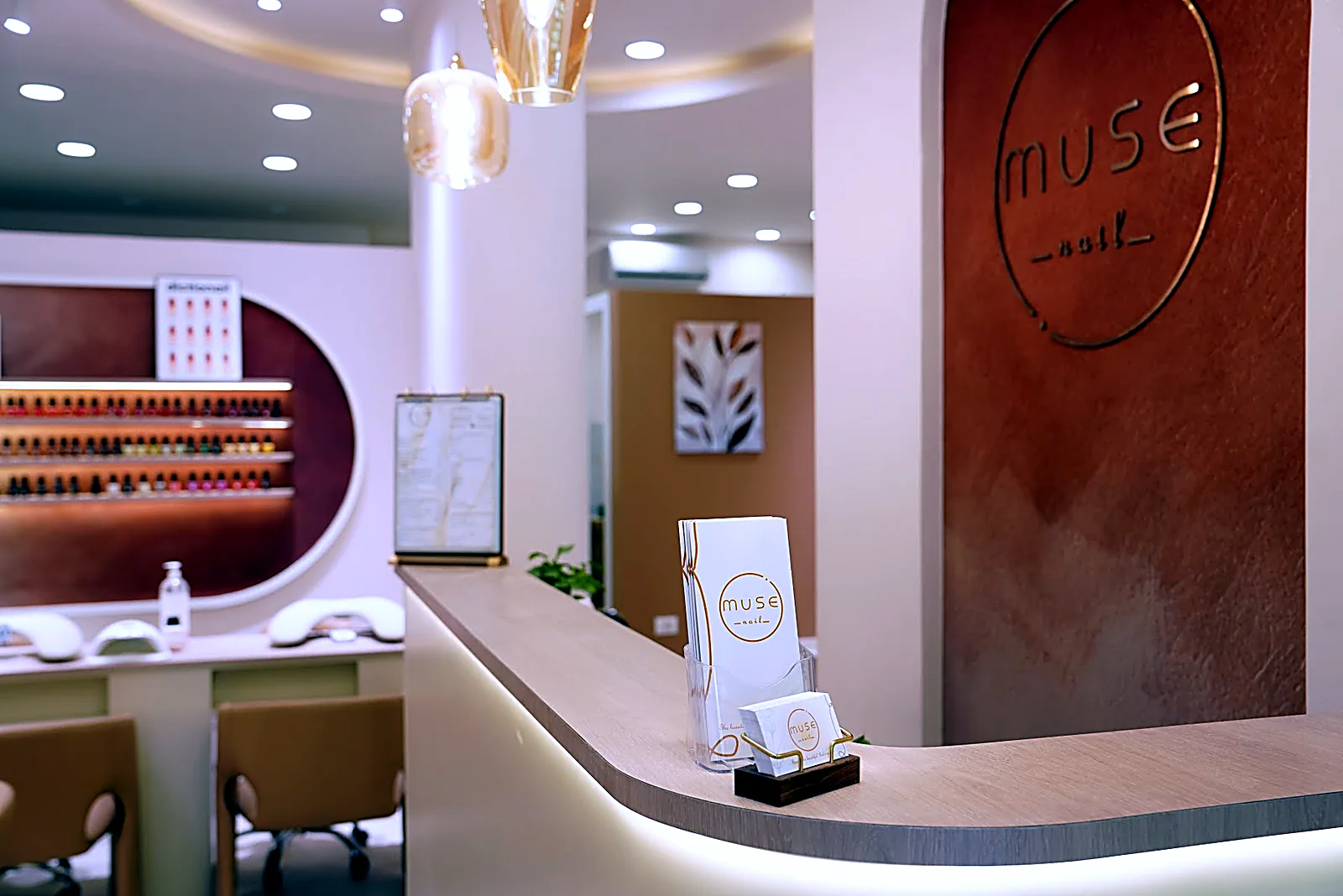L’interno luminoso di Muse Nail