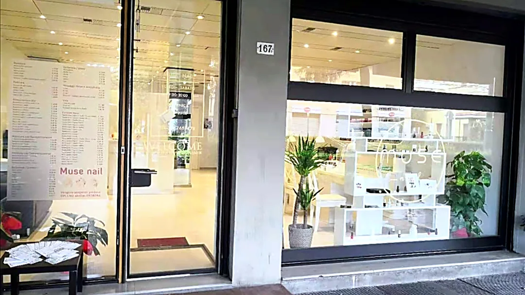L’ingresso di Muse Nail in Via Emilia